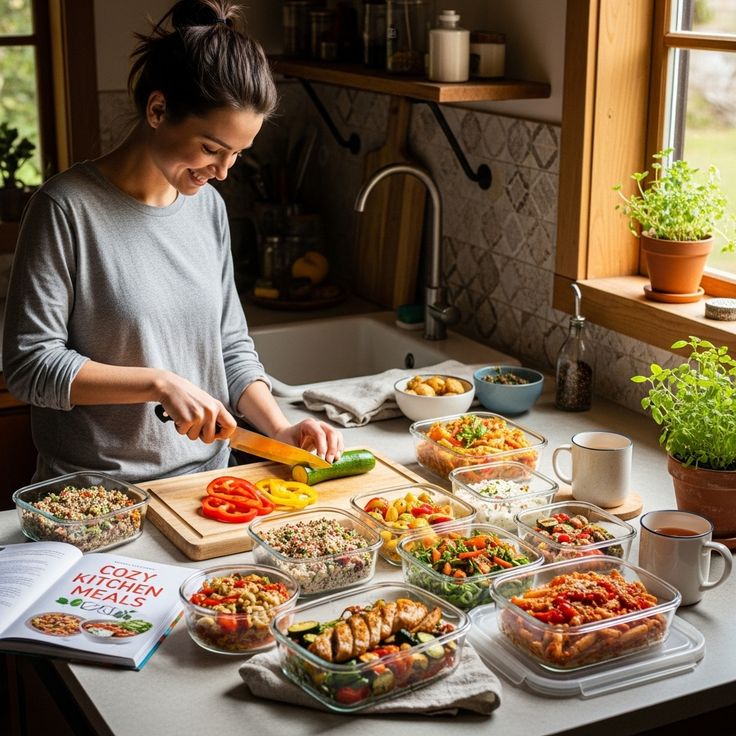 Abstract pastel layout blocks suggesting a weekly rhythm board.